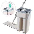 Mop profesional cu doua cuve de spalare si uscare + 2 rezerve cadou - imagine 2
