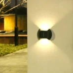 Set 4 lampi solare exterioare pentru perete, iluminare sus-jos - imagine 6