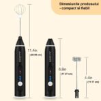 Mixer de frappe cu acumulator incorporat si 2 teluri interschimbabile, 3 trepte de viteza - imagine 5