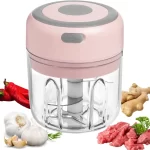 Tocator electric portabil pentru usturoi, nuci, carne, legume