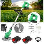 Motocoasa electrica 48V, 4000 mAh, 18000 RPM, cu 2 acumulatori