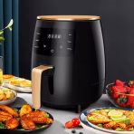 Friteuza cu aer cald, S-18 Air Fryer, 2400W, capacitate 6L si afisaj digital, LCD Touch control - imagine 10