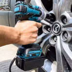 Cheie de Impact- Masina de Insurubat LEIH MANN, 550Nm, 43 de Accesorii, 2 Acumulatori 48VF si Valiza inclusa - imagine 5