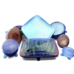 Set 6 Capace Flexibile Din Silicon, Pentru Caserole - imagine 6