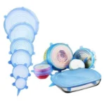 Set 6 Capace Flexibile Din Silicon, Pentru Caserole - imagine 7