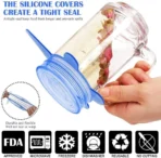 Set 6 Capace Flexibile Din Silicon, Pentru Caserole - imagine 9