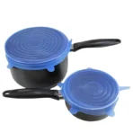 Set 6 Capace Flexibile Din Silicon, Pentru Caserole - imagine 3