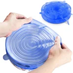 Set 6 Capace Flexibile Din Silicon, Pentru Caserole - imagine 5