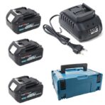 Trusa 4 Scule cu 3 Acumulatori 128V, Bormasina Impact, Polizor Unghiular, Ciocan Rotopercutor, Autofiletanta - imagine 7