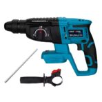 Trusa 4 Scule cu 3 Acumulatori 128V, Bormasina Impact, Polizor Unghiular, Ciocan Rotopercutor, Autofiletanta - imagine 6