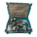 Trusa 4 Scule cu 3 Acumulatori 128V, Bormasina Impact, Polizor Unghiular, Ciocan Rotopercutor, Autofiletanta - imagine 8