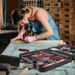 Trusa profesionala de scule, multifunctionala, cu 43 de accesorii - imagine 4