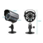 Sistem de supraveghere CCTV, Kit DVR cu 4 camere exterior / interior din metal - imagine 6