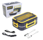 Cutie Electrica pentru Prânz, 1.5 Litri, din Oțel Inoxidabil, 220V/12V-24V, Ideala pentru Birou si Călătorii - imagine 5