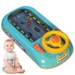 Jucarie Interactiva volan de condus cu circuit curse, sunete si functii, alimentare USB, pentru Copii 3-6 Ani - imagine 4