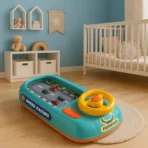 Jucarie Interactiva volan de condus cu circuit curse, sunete si functii, alimentare USB, pentru Copii 3-6 Ani - imagine 2