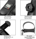 Mini bicicleta de exercitii pliabila cu ecran LCD, pentru brate si picioare, reglare rezistenta si design compact - imagine 7
