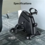 Mini bicicleta de exercitii pliabila cu ecran LCD, pentru brate si picioare, reglare rezistenta si design compact - imagine 5