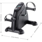 Mini bicicleta de exercitii pliabila cu ecran LCD, pentru brate si picioare, reglare rezistenta si design compact - imagine 9