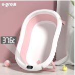 Cadita pliabila pentru bebelusi, cu suport pernuta, picioruse antiderapante - imagine 4