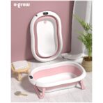 Cadita pliabila pentru bebelusi, cu suport pernuta, picioruse antiderapante - imagine 3