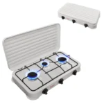 Aragaz portabil pe gaz cu 3 arzatoare – camping si uz casnic