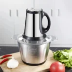 Tocator electric carne si legume, 4 lame inox, 2 viteze, capacitate mare, bol inox